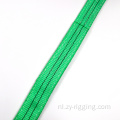 Groene slinger platte singelsheffende lading sling